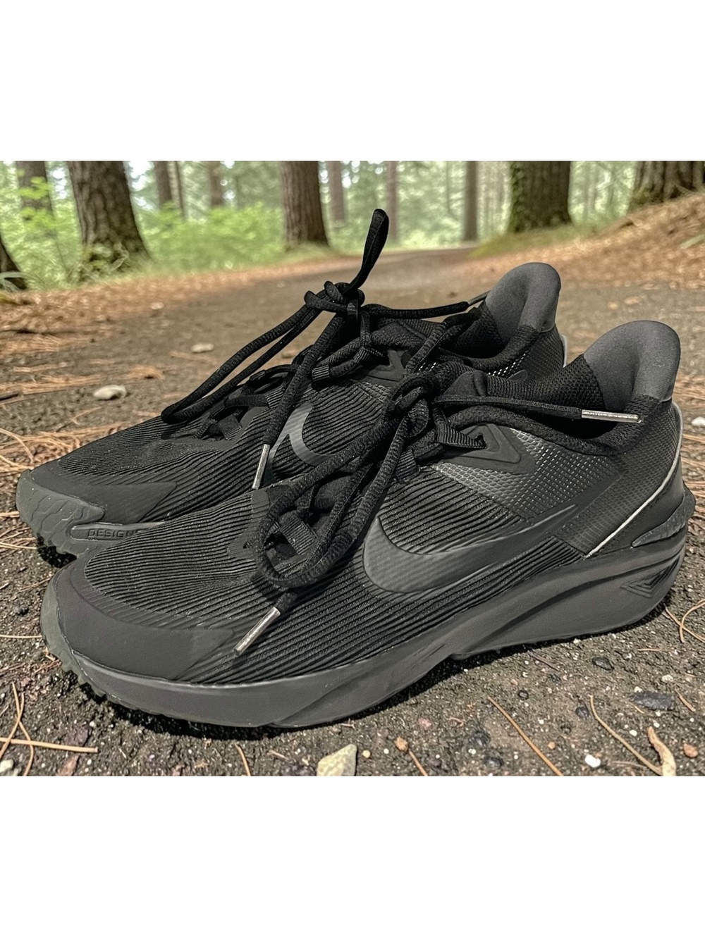 Nike Star Runner 4 GS 7Y Triple Black Running Shoes Sneakers DX7615-002